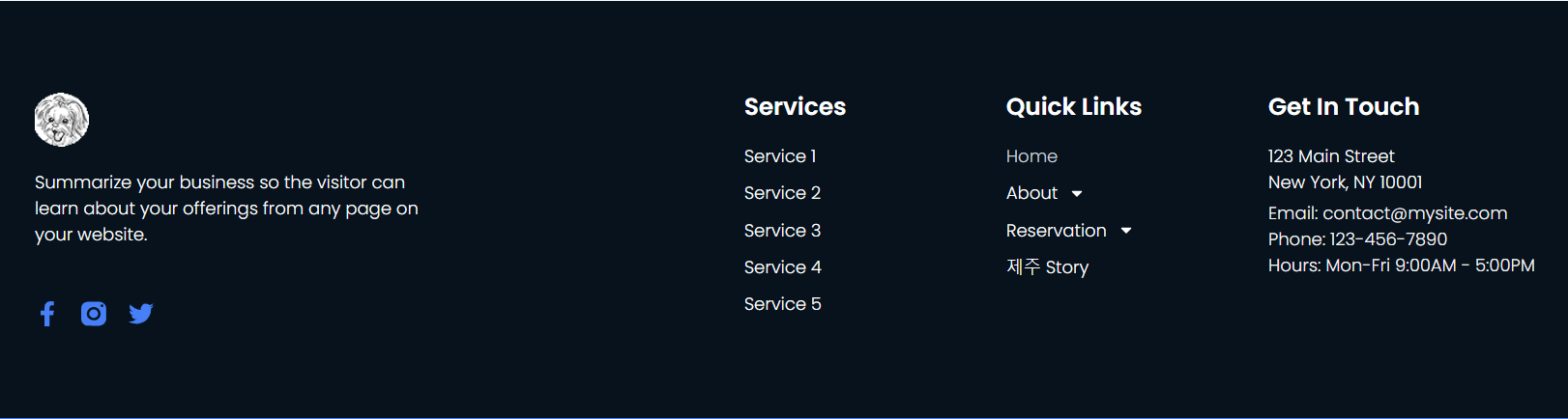 3. 전문가가 만든 워드프레스 홈페이지 엘리멘터 프로 푸터
